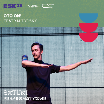 grafika promująca sztukę Performatywne - oto on